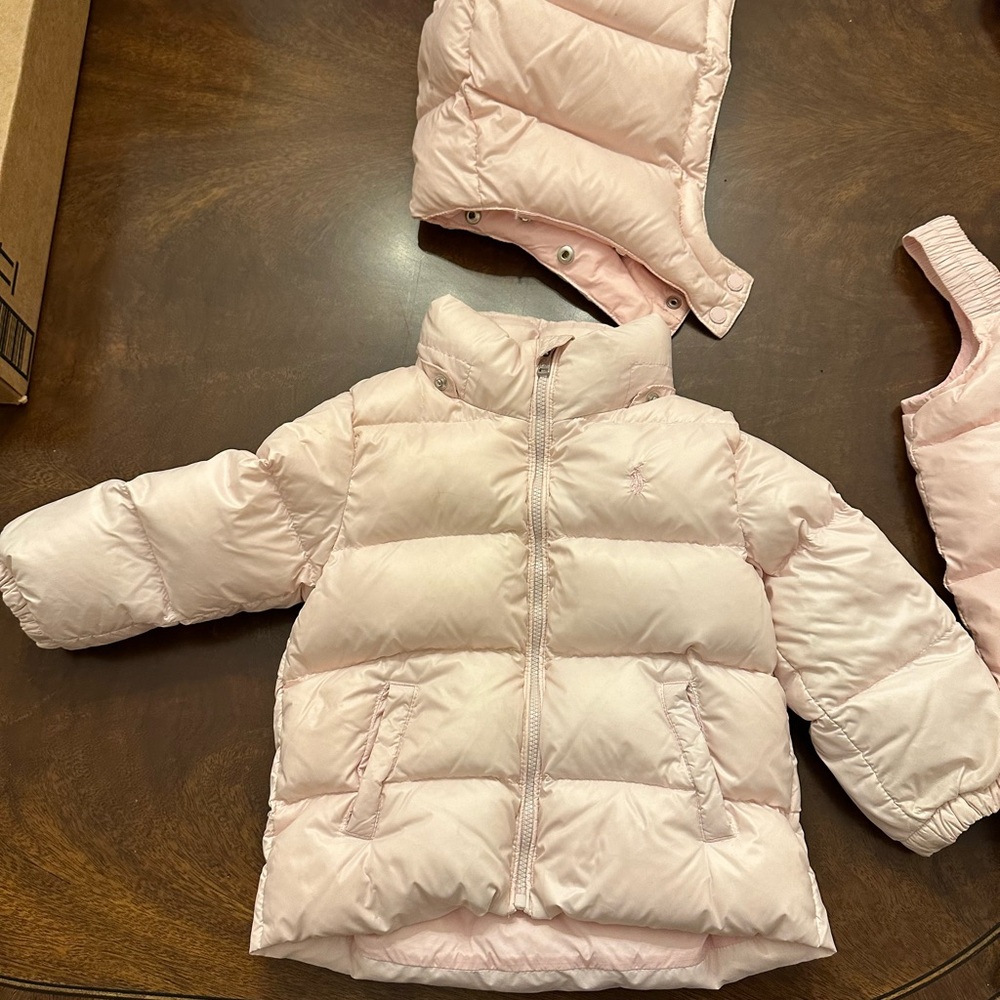 Ralph Lauren Snowsuit and Jacket with Hood - 18 months
